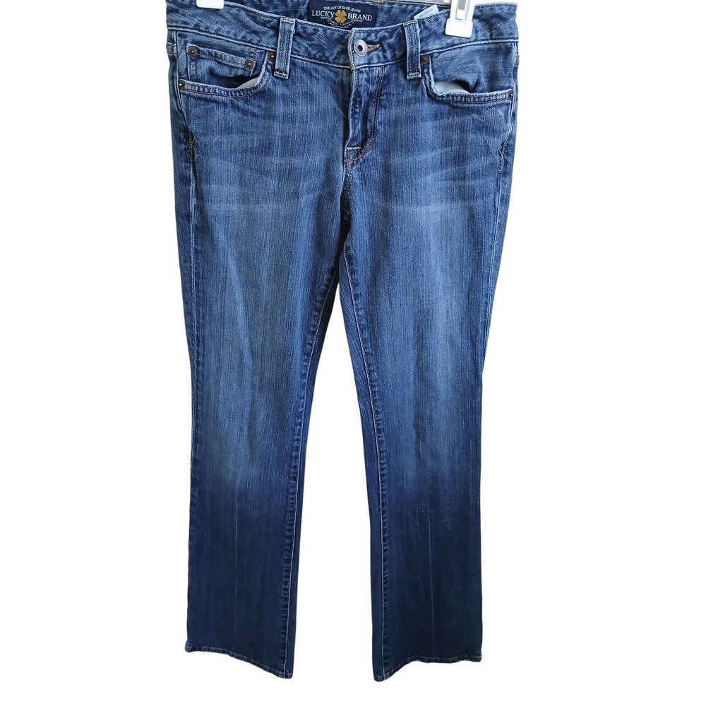Y2k Lucky Brand Lola Boot Jeans Womens Denim‎ Medium Wash Bootcut 6/28